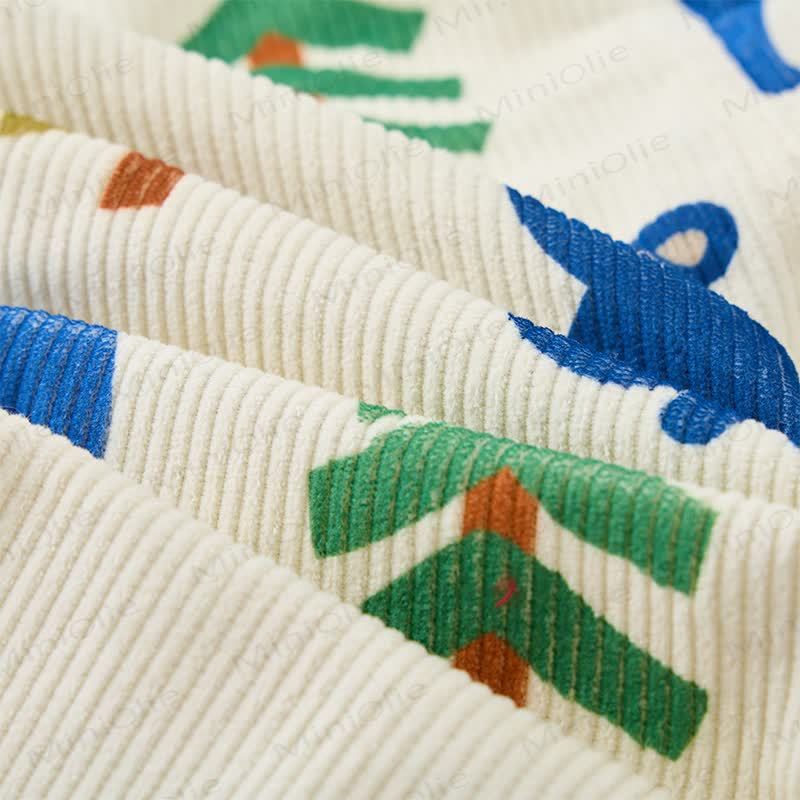 Baby Toddler Bear & Tree Corduroy Overalls  - image 4