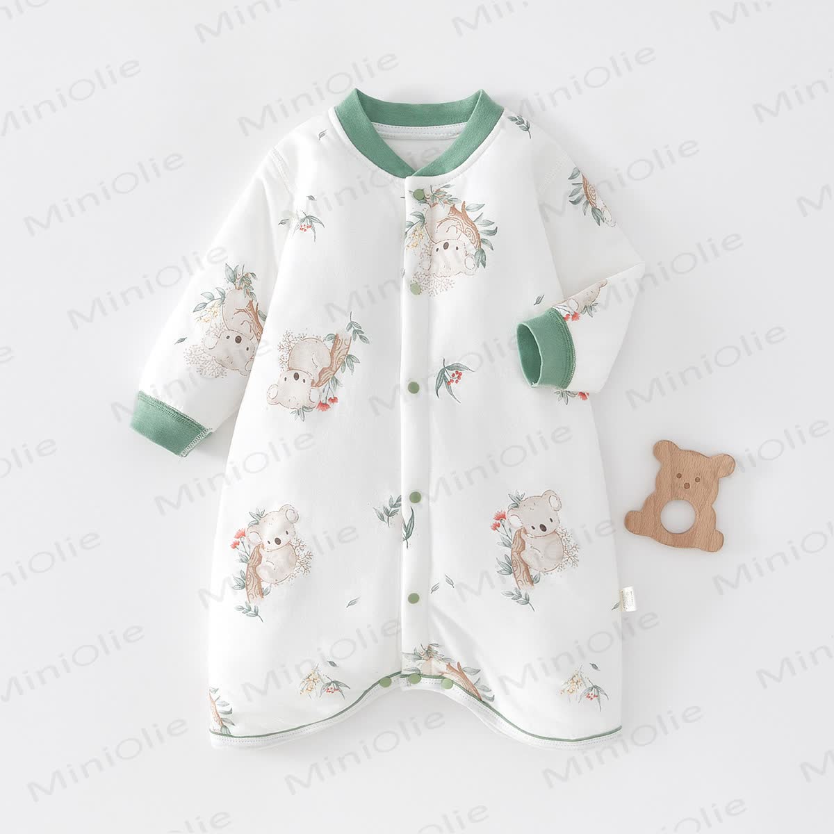 Baby Koala Quilted Sleeping Bag - Green - 12-18M - image 1