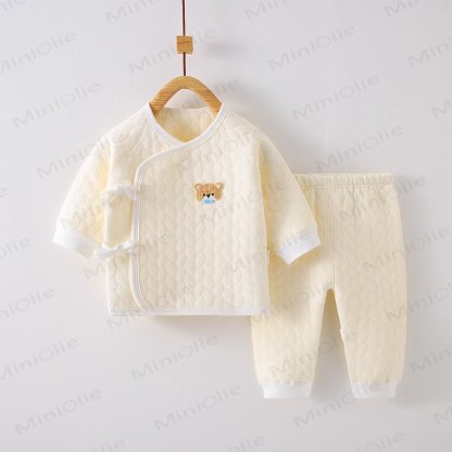 Baby 2-Piece Bear Kimono Quilted Set - image 2