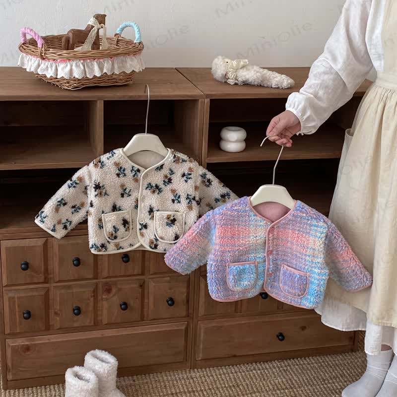 Baby Toddler Suede Floral Outerwear  - image 2