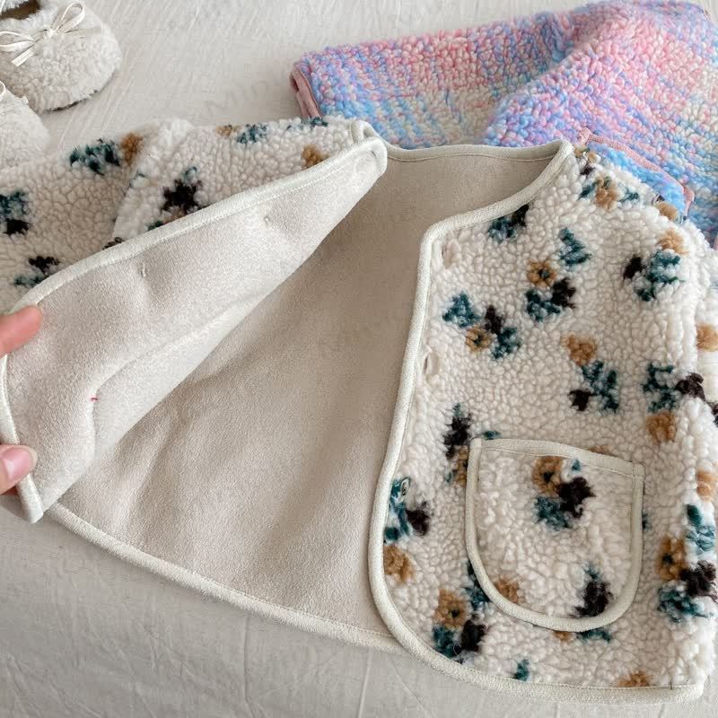 Baby Toddler Suede Floral Outerwear  - image 11