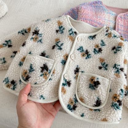 Baby Toddler Suede Floral Outerwear  - image 10