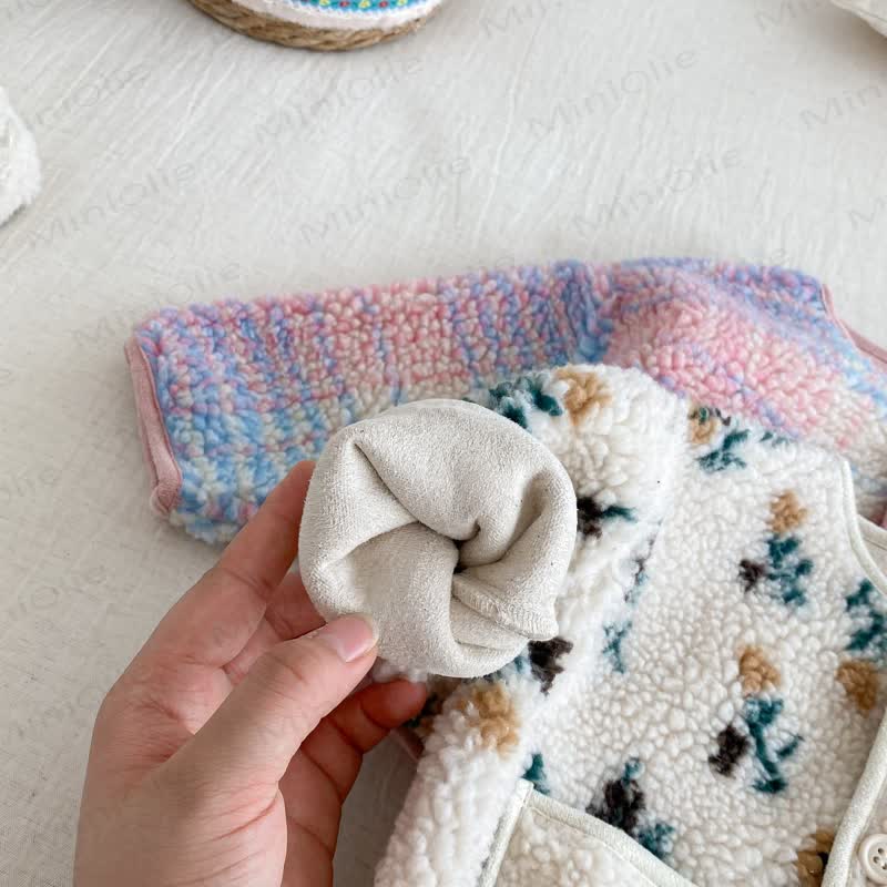 Baby Toddler Suede Floral Outerwear  - image 14