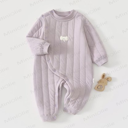  Baby Animal Cartoon Romper - Purple - 18-24M - image 2