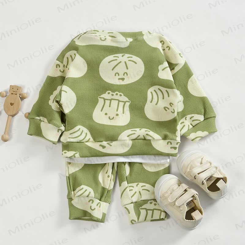 Baby Dumpling Green Waffle 2-piece Set - image 3