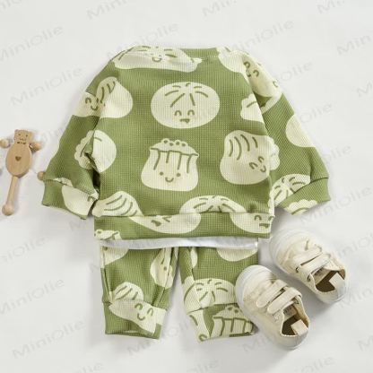Baby Dumpling Green Waffle 2-piece Set - image 3