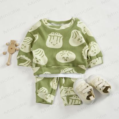 Baby Dumpling Green Waffle 2-piece Set - image 2