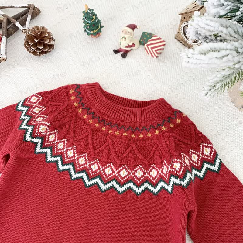 Kid Christmas Jacquard Sweater - image 4