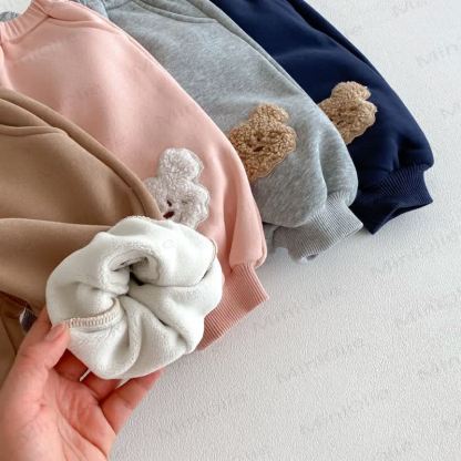 Baby Toddler Bear Fleece Lined Pants - image 11