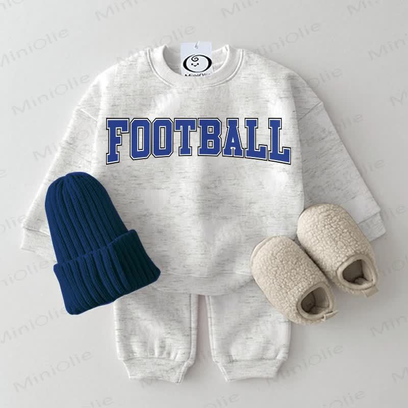 FOOTBALL Baby Light Grey 2-piece Set - Light Grey - 2-3T - image 1