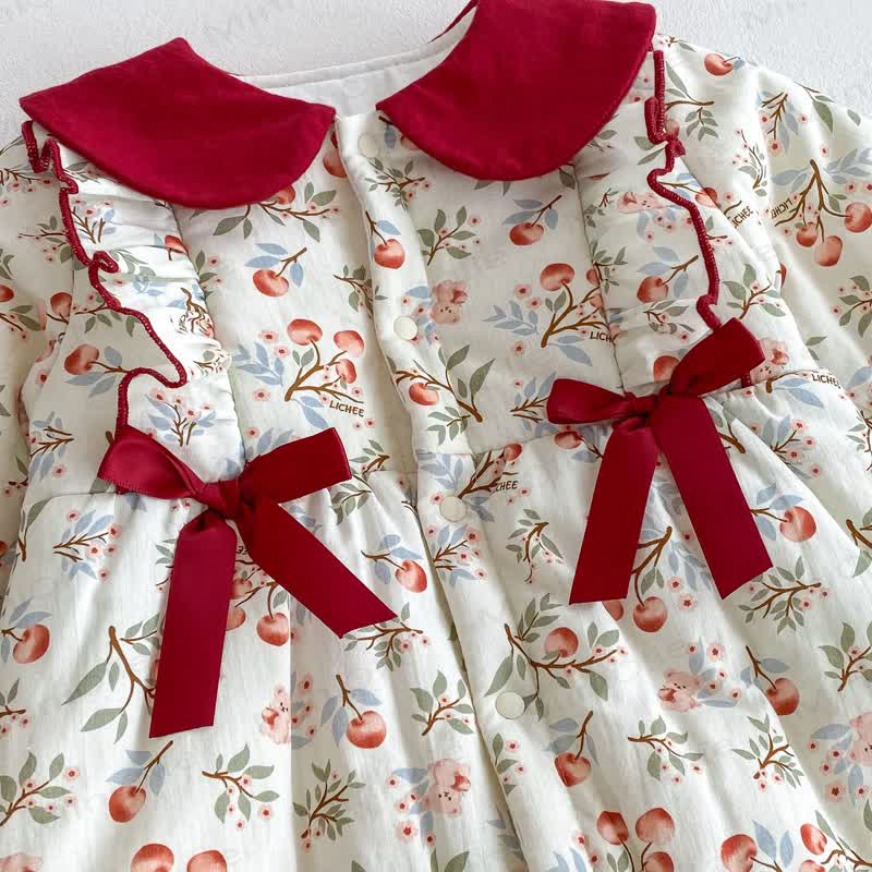  Baby Christmas Floral Romper - image 5