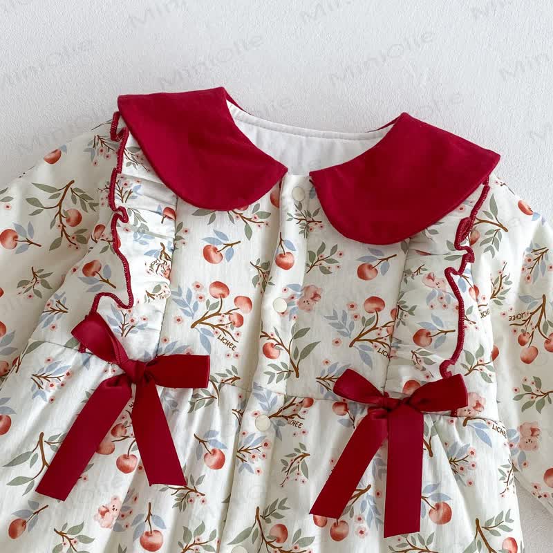  Baby Christmas Floral Romper - image 4