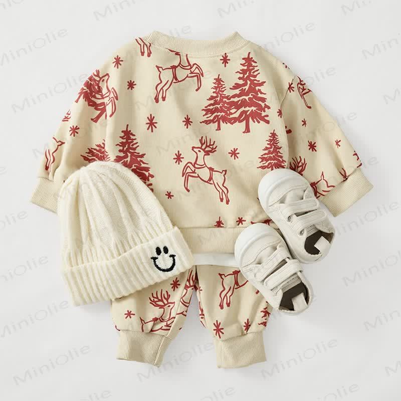 Baby Red Tree Beige 2-piece Set - image 3