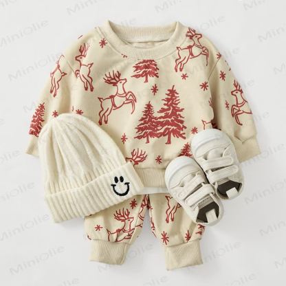 Baby Red Tree Beige 2-piece Set - image 2