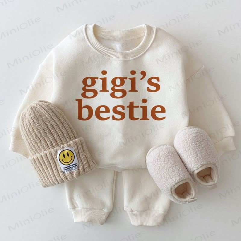 GIGI'S BESTIE Baby 2-piece White Set - White - 2-3T - image 1