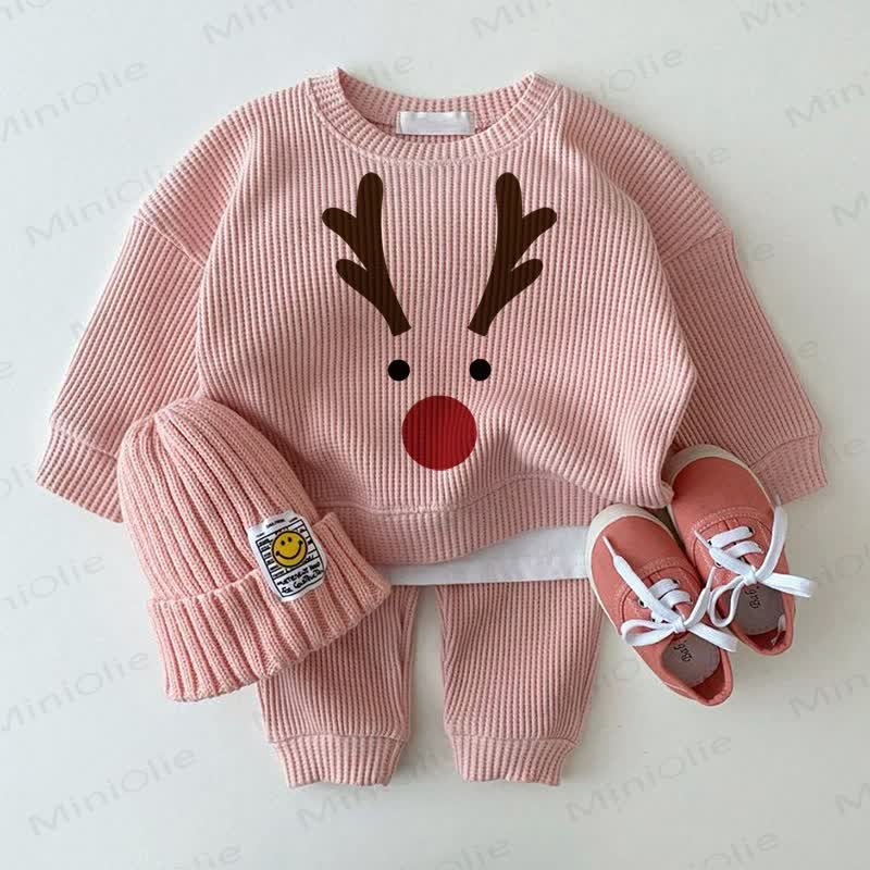 Baby Deer Pink 2-Piece Set - Pink - 2-3T - image 1