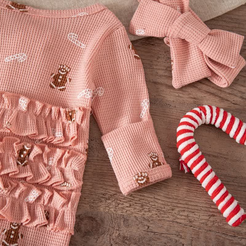 Baby Headscarf Christmas Romper - image 7