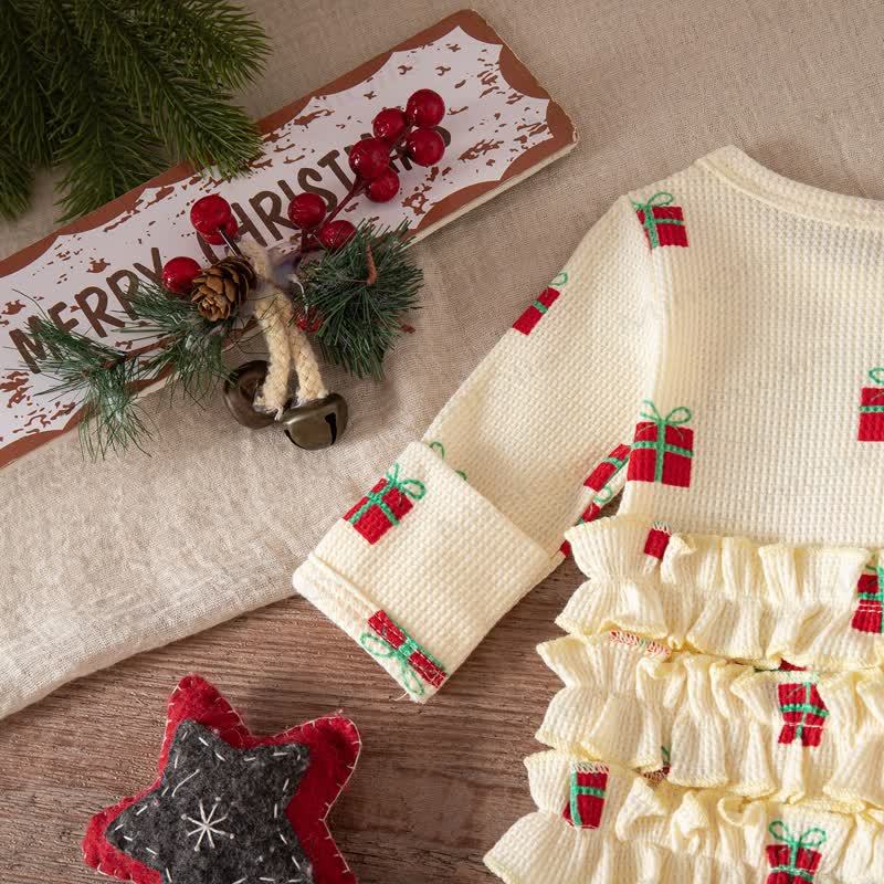 Baby Headscarf Christmas Romper - image 26
