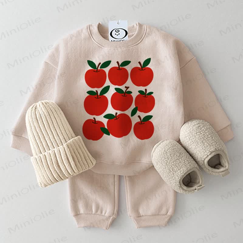 Baby Beige Apple 2-piece Set - Beige - 2-3T - image 1