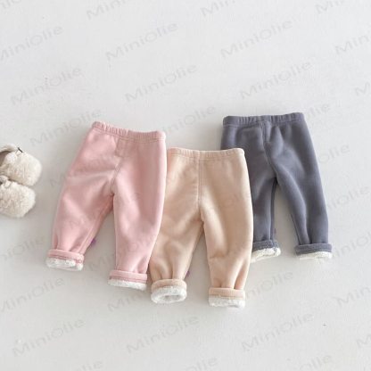 Baby Toddler Girl Clouds Fleece Lined Jogger Pants - image 2