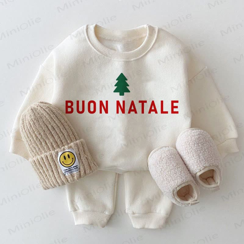 BUON NATALE Baby Christmas Tree 2-piece White Set - White - 2-3T - image 1
