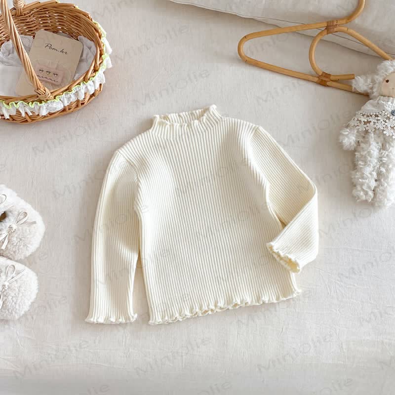 Toddler Girl Flower Flying Sleeves Fleece Dress - Beige Top - 5-7T - image 10