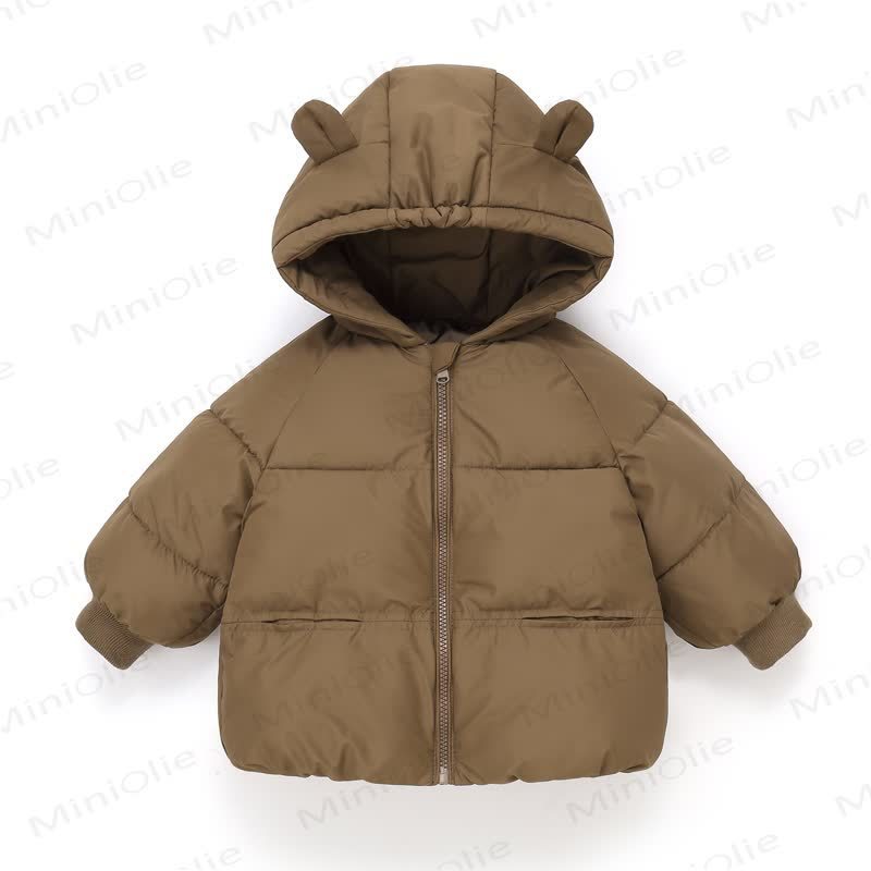 Toddler Solid Color Cartoon Outerwear - Brown - 8Y - image 7