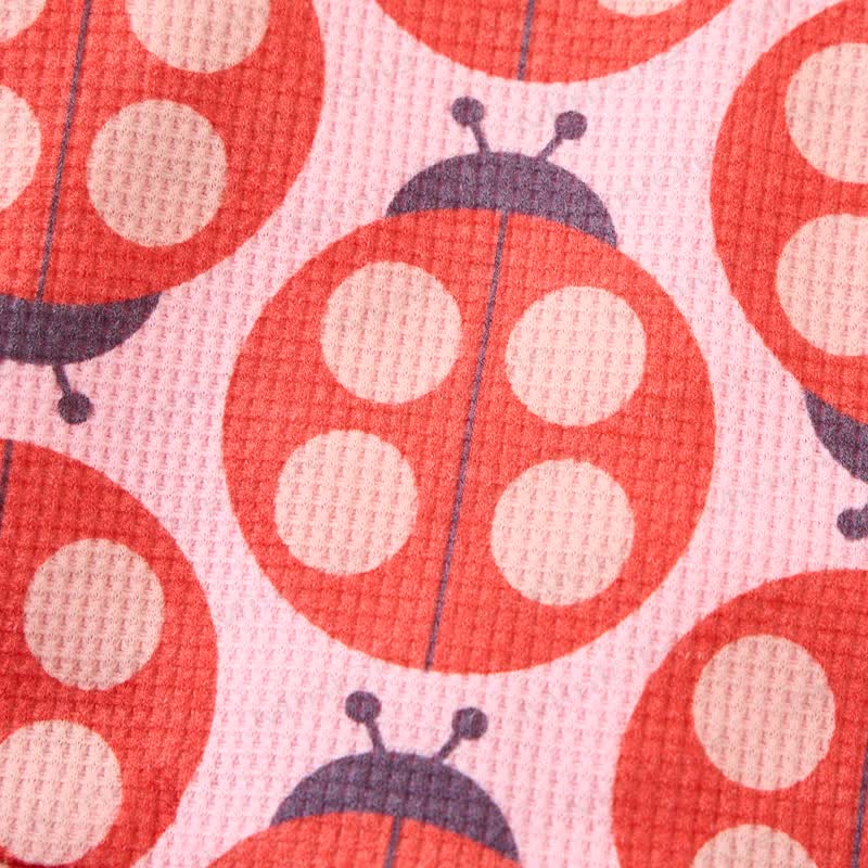 Baby Toddler Pink Ladybug Waffle 2-piece Set - image 7