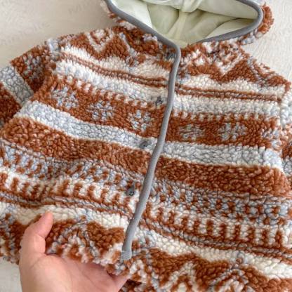 Baby Toddler Retro Fleece Outerwear - image 5