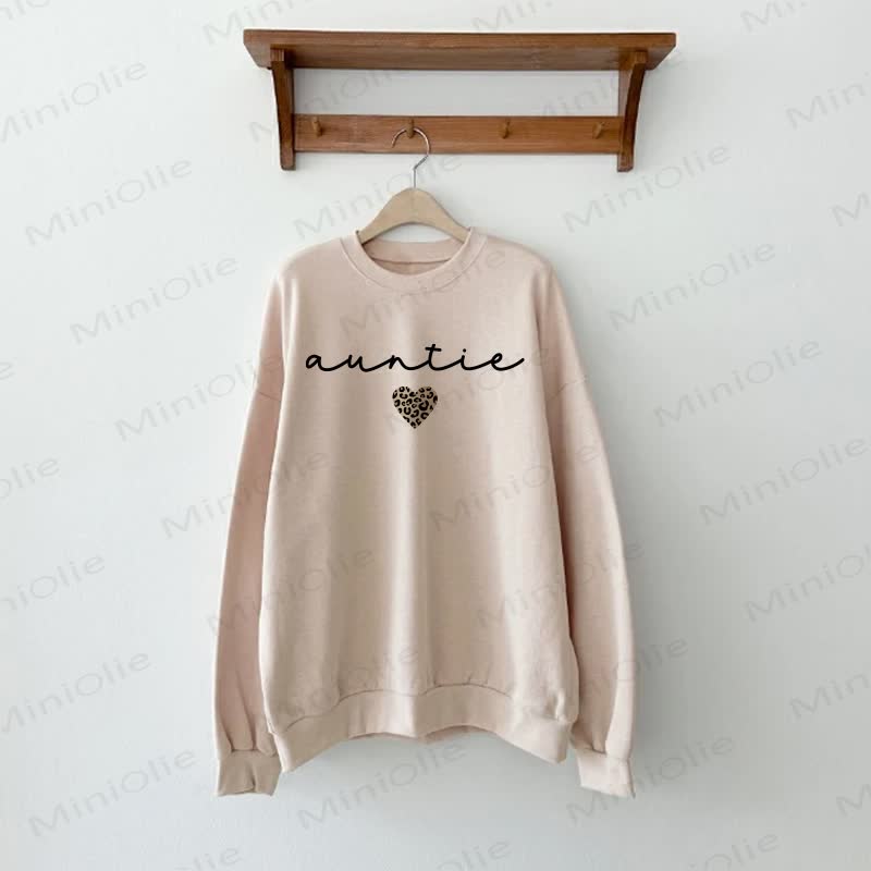 AUNTIE MINI Baby Beige Family Sweatshirt - Beige - Adult Sweatshirt: XL - image 2