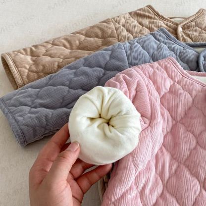 Baby Scarf Cute Cartoon Quilted Romper - image 8