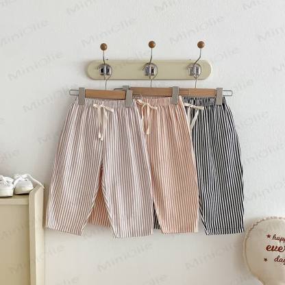 Baby Toddler Striped Bow Pants - image 3