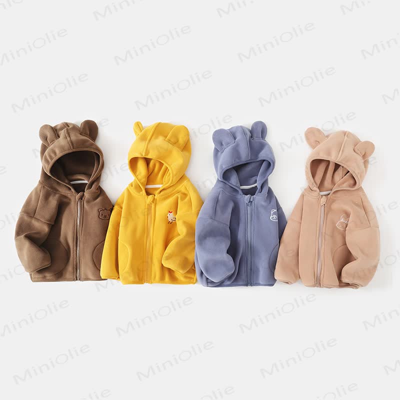 Baby Hooded Animal Cartoon Outerwear - image 2