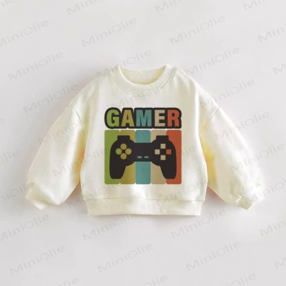 GAMER Baby Toddler Sweatshirt - Cream - 3-5T - image 1