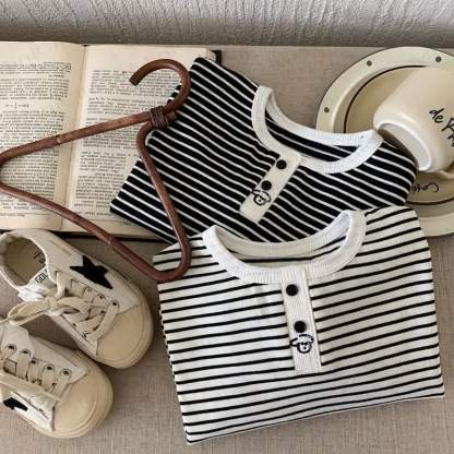  Baby Toddler Striped Crew Neck T-shirt - image 3