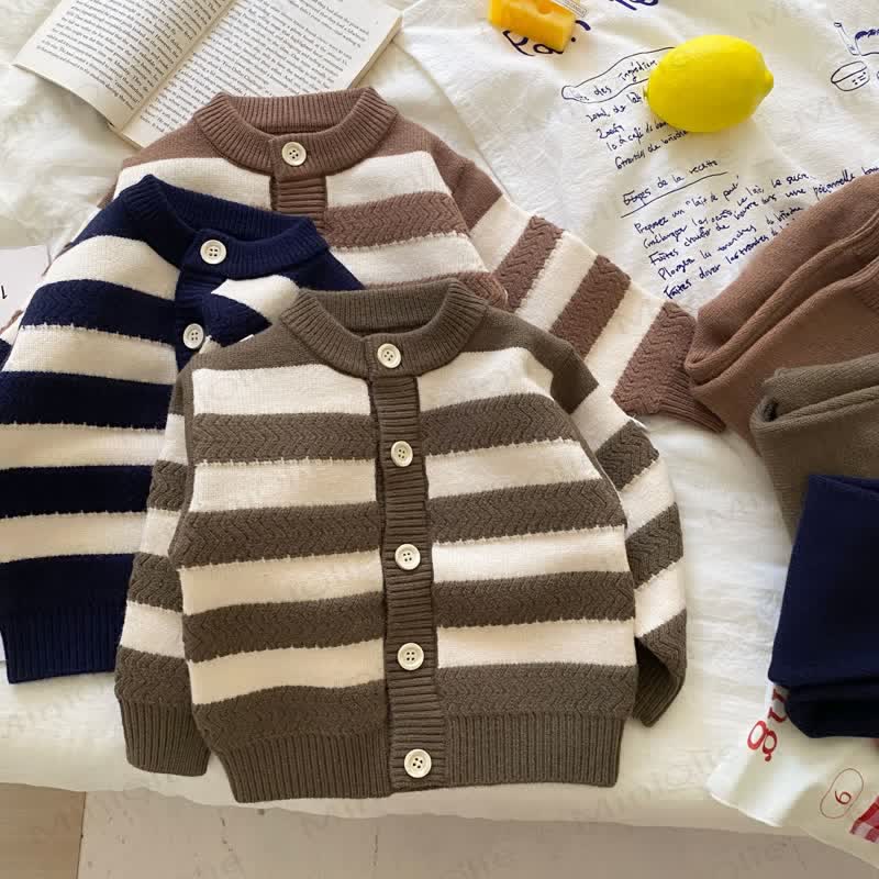 Baby Boy Stripe Crew Neck 2-piece Set - image 8