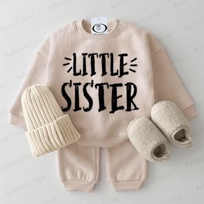 LITTLE SISTER Baby Beige 2-piece Set - Beige - 2-3T - image 1