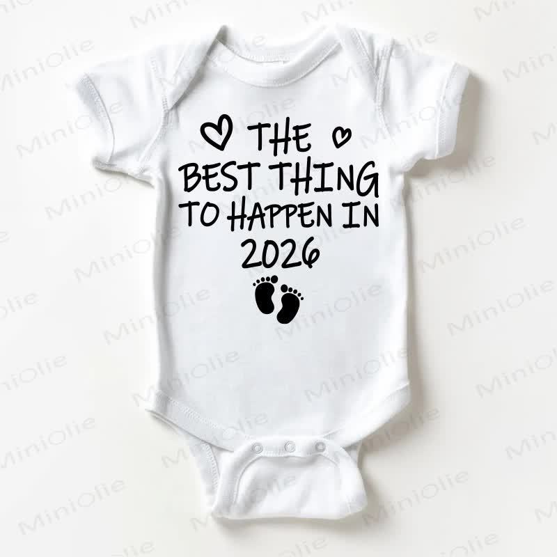 THE BEST THING TO HAPPEN IN 2026 Baby White Bodysuit - White - 18-24M - image 1