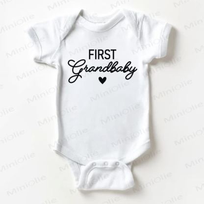 FIRST GRANDBABY Baby White Bodysuit - White - 18-24M - image 1