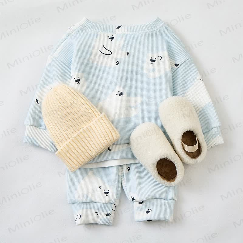 Baby Bear Blue Waffle 2-piece Set - image 3