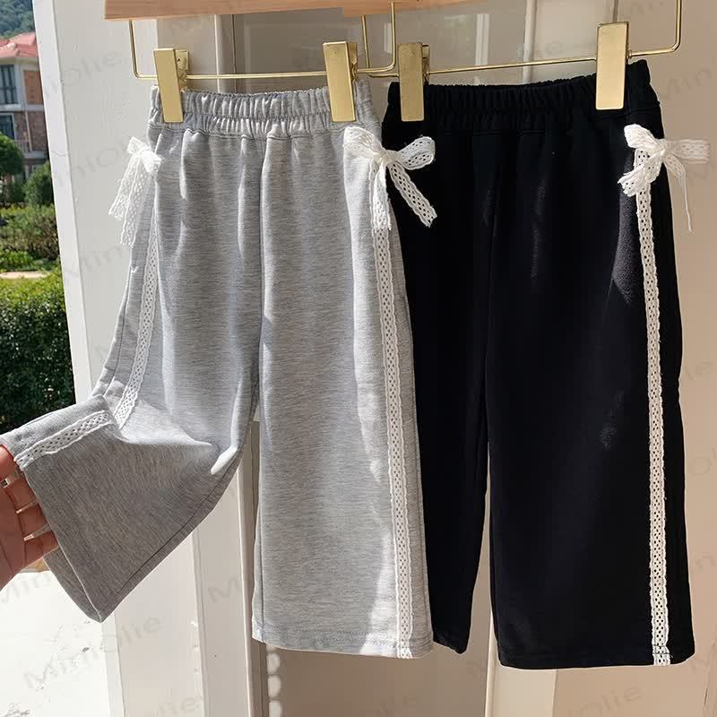 Toddler Kid Girl Bow Loose Pants - image 2