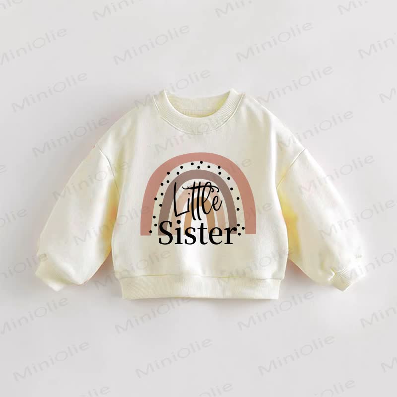 BIG/LITTLE SISTER  Baby Toddler Sweatshirt - image 2