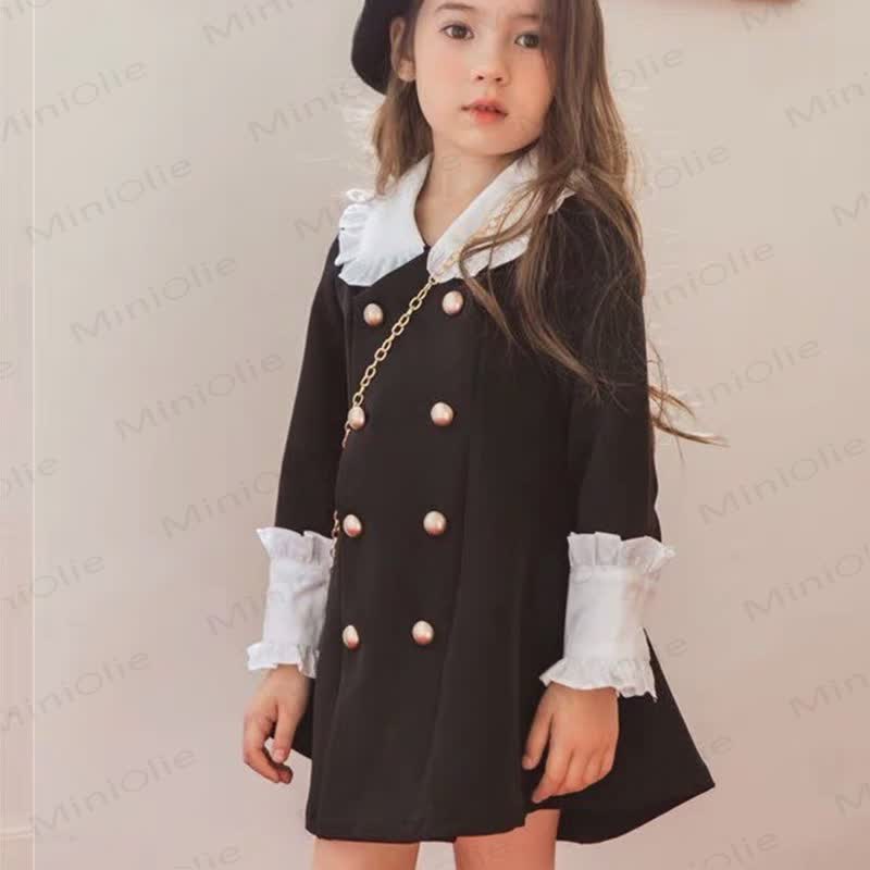 Toddler Girl Ruffles Black Dress  - image 3