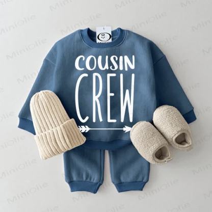  COUSIN CREW Baby Sweatsuit 2-piece Set - Blue - 2-3T - image 1