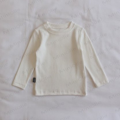  Baby Toddler Girl Solid Color Stripes T-shirt - White - 5-7T - image 2