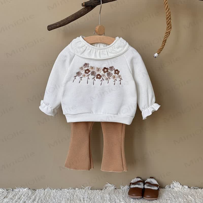 Baby Girl Embroidered Flower Knit 2-piece Set - image 6