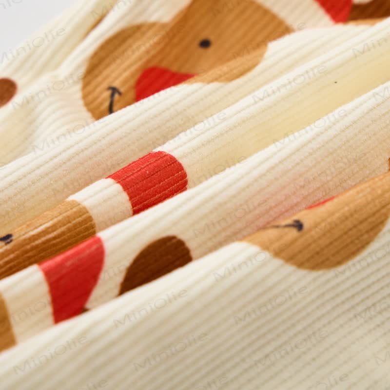 Baby Toddler Reindeer Corduroy Overalls - image 4