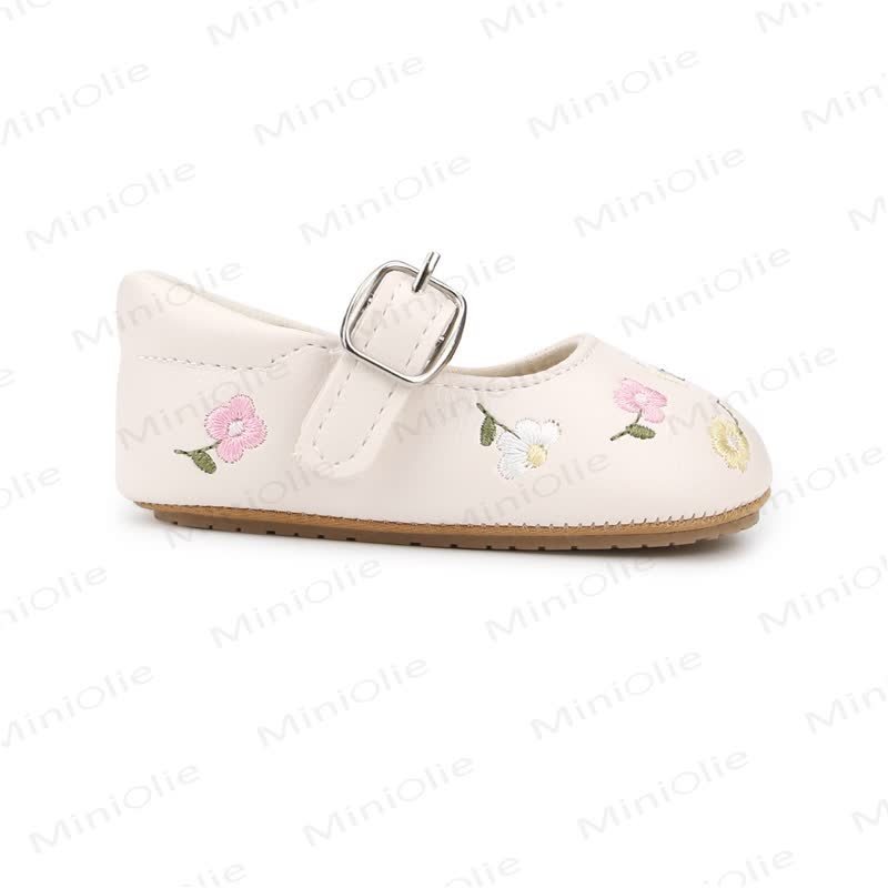 Baby Flower Embroidered Shoes - image 4