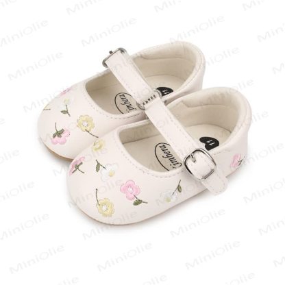 Baby Flower Embroidered Shoes - image 7
