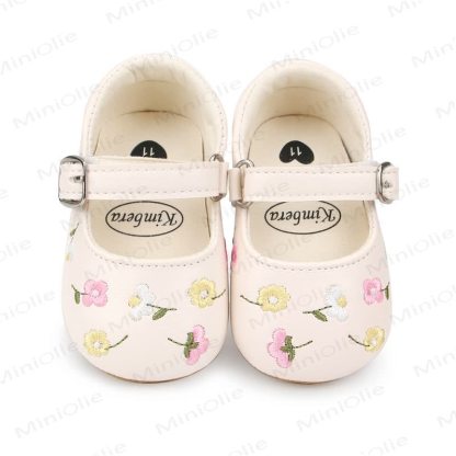 Baby Flower Embroidered Shoes - image 5